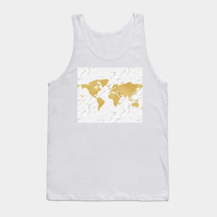 Wanderlust marble - rich golden Tank Top